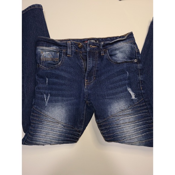 SouthPole Blue Distressed Denim Jeans teen/girls Size 12 South Pole - Picture 2 of 2